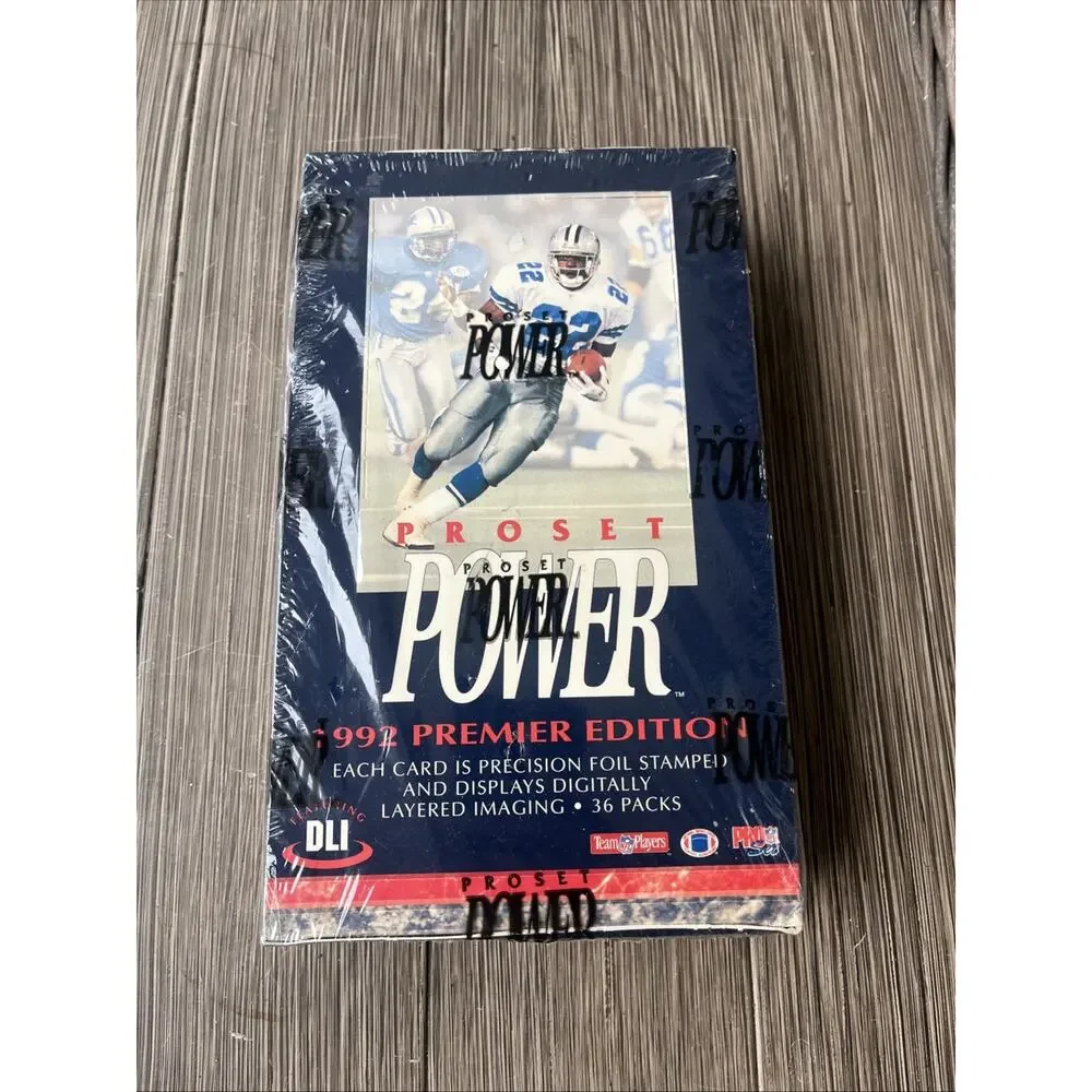 1992 PRO SET POWER FOOTBALL PREMIERE EDITION FACTORY SEALED BOX